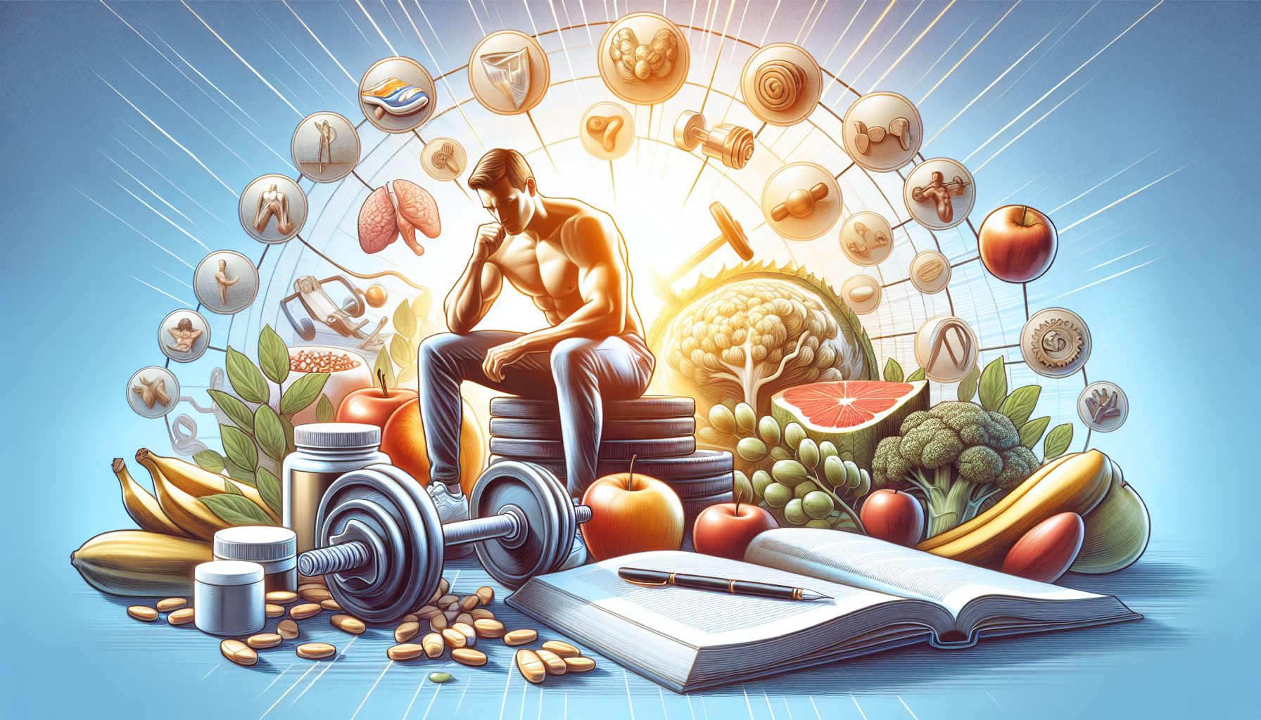 Infographic showing natural and medical sex drive boosters for men, including herbs, lifestyle, and supplements